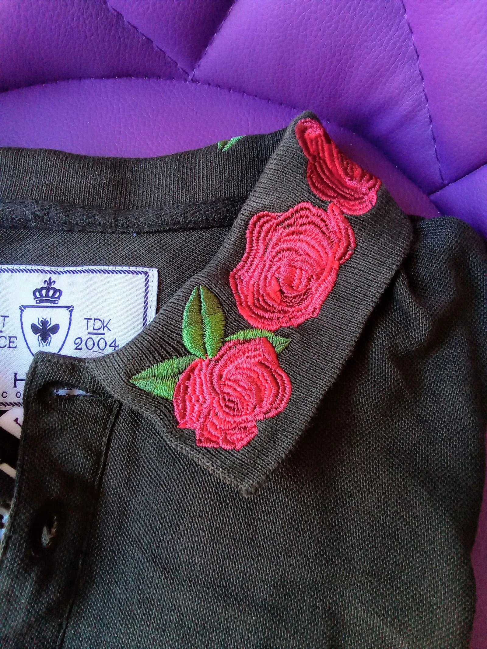 Nieuwe geborduurde herenpolo met labels – photo 16